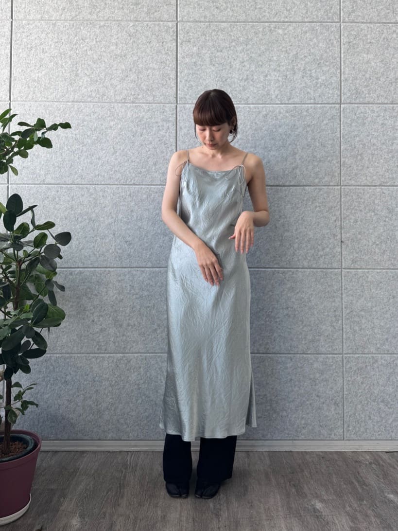 designer yukaさんの「CODE A｜ribbon cami dress」を使ったコーディネート