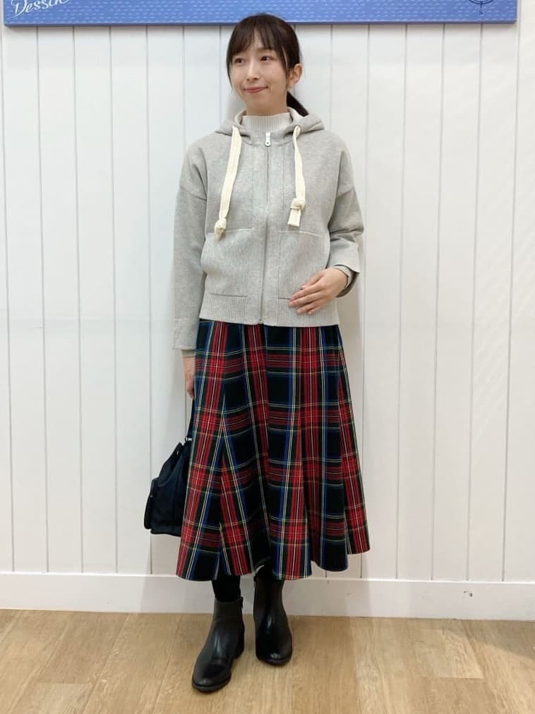yoshiさんの「Dessin｜【洗える】リブタートルネックニット」を使ったコーディネート