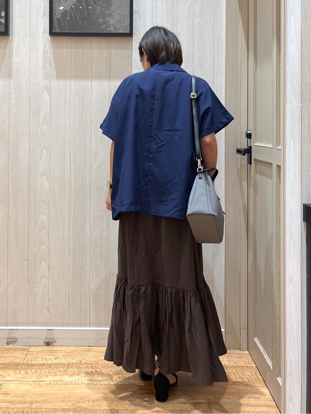 shirayuuuさんの「SHOO･LA･RUE｜【S-LL】さらりと着たい大人のための 麻調半袖ジャケット」を使ったコーディネート