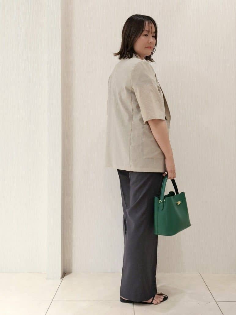 naokoさんの「UNTITLED｜【吸水速乾/洗える】ハーフスリーブジャケット」を使ったコーディネート