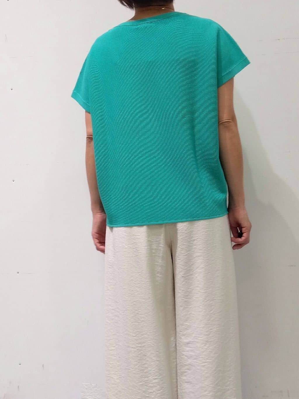 Kさんの「INDIVI｜【洗える／UVケア／SETUP可能】ドロストワイドパンツ」を使ったコーディネート