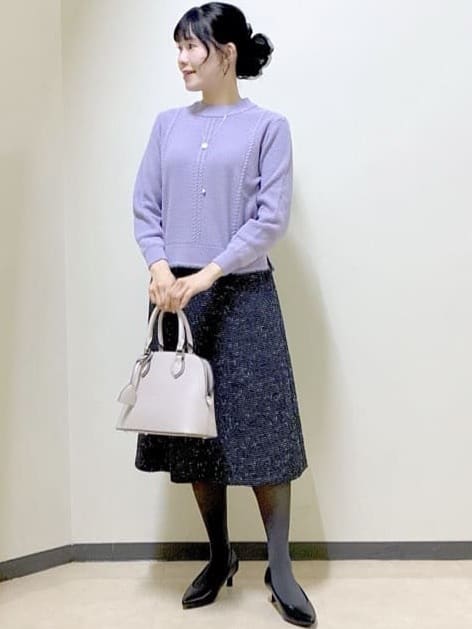  beni_gingerさんの「Reflect｜【ほんのりラメ感◎】ケーブル柄ニット」を使ったコーディネート