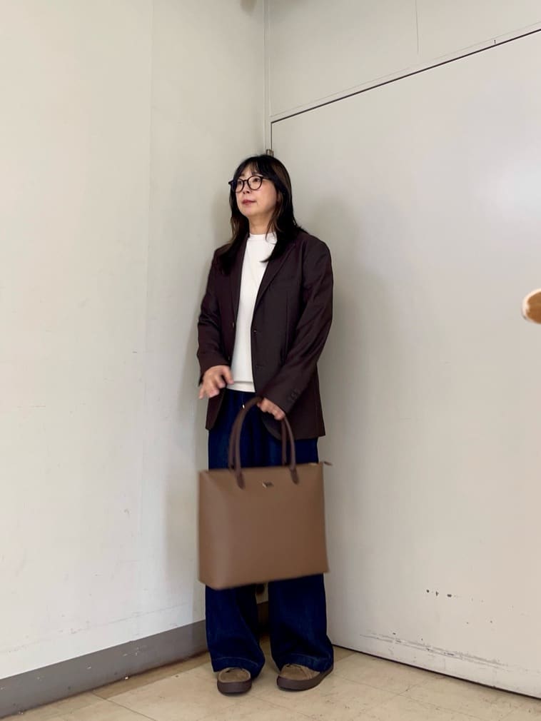 iwさんの「TAKEO KIKUCHI｜【360&deg;ストレッチ／セットアップ対応】None Of Stress ジャケット」を使ったコーディネート