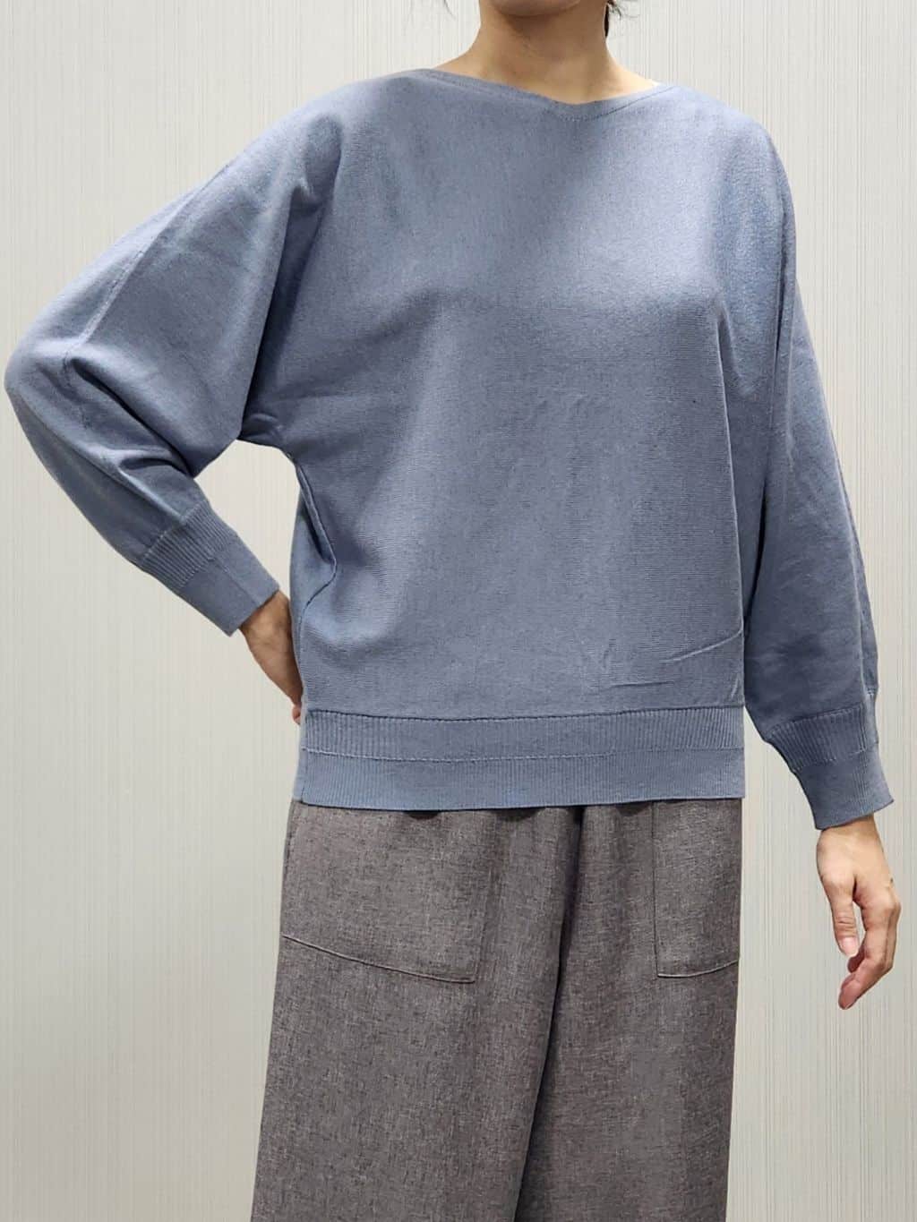 naraさんの「Dessin｜【洗える】ウールブレンド後ろボタンニット」を使ったコーディネート