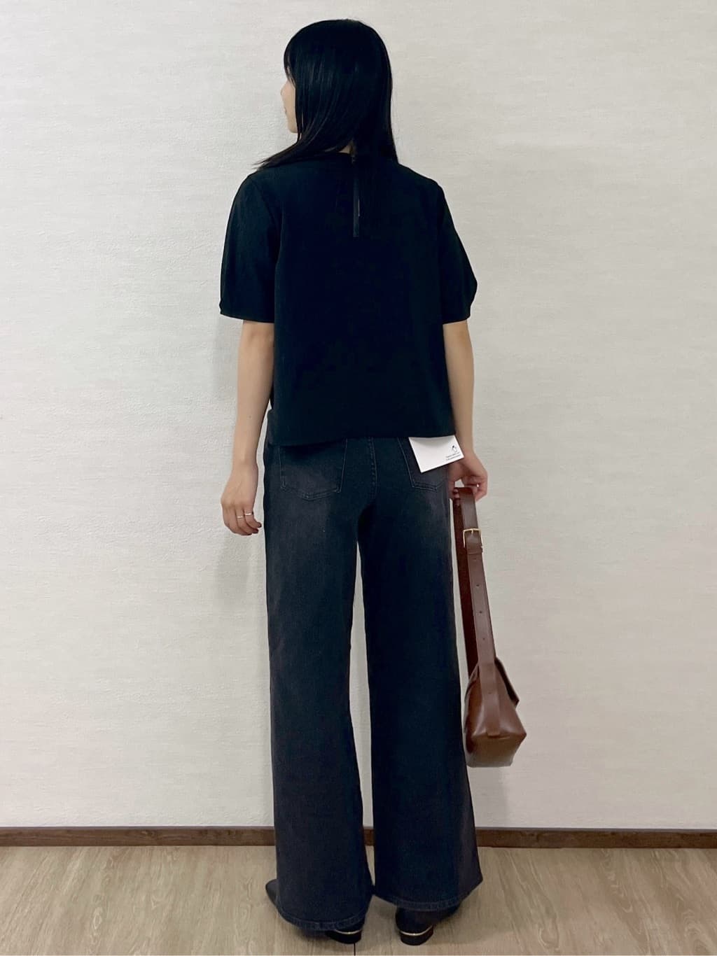 sachikoさんの「OPAQUE.CLIP｜ガーターボリュームスリーブニット【UVケア／洗濯機洗い可】」を使ったコーディネート