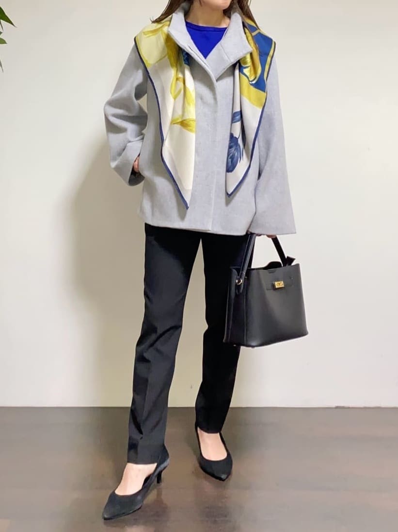 tomoさんの「UNTITLED｜【あったか素材/ストレッチ性】裏起毛テーパードパンツ」を使ったコーディネート