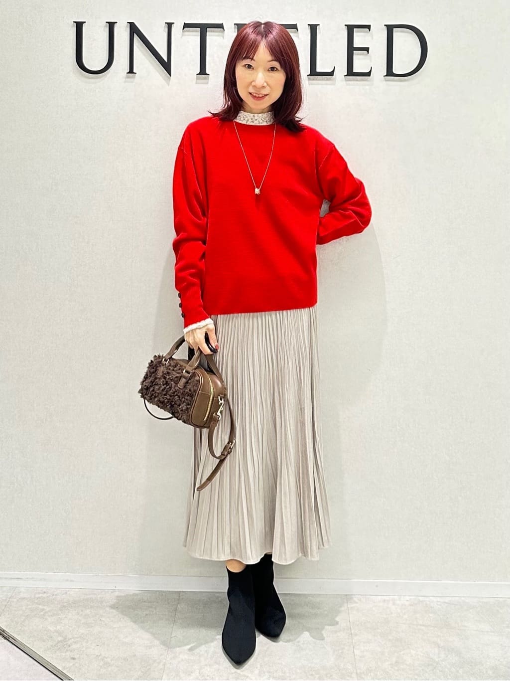 Miwaさんの「UNTITLED｜【セットアップ可】ウールライク ダブルブレストジャケット」を使ったコーディネート