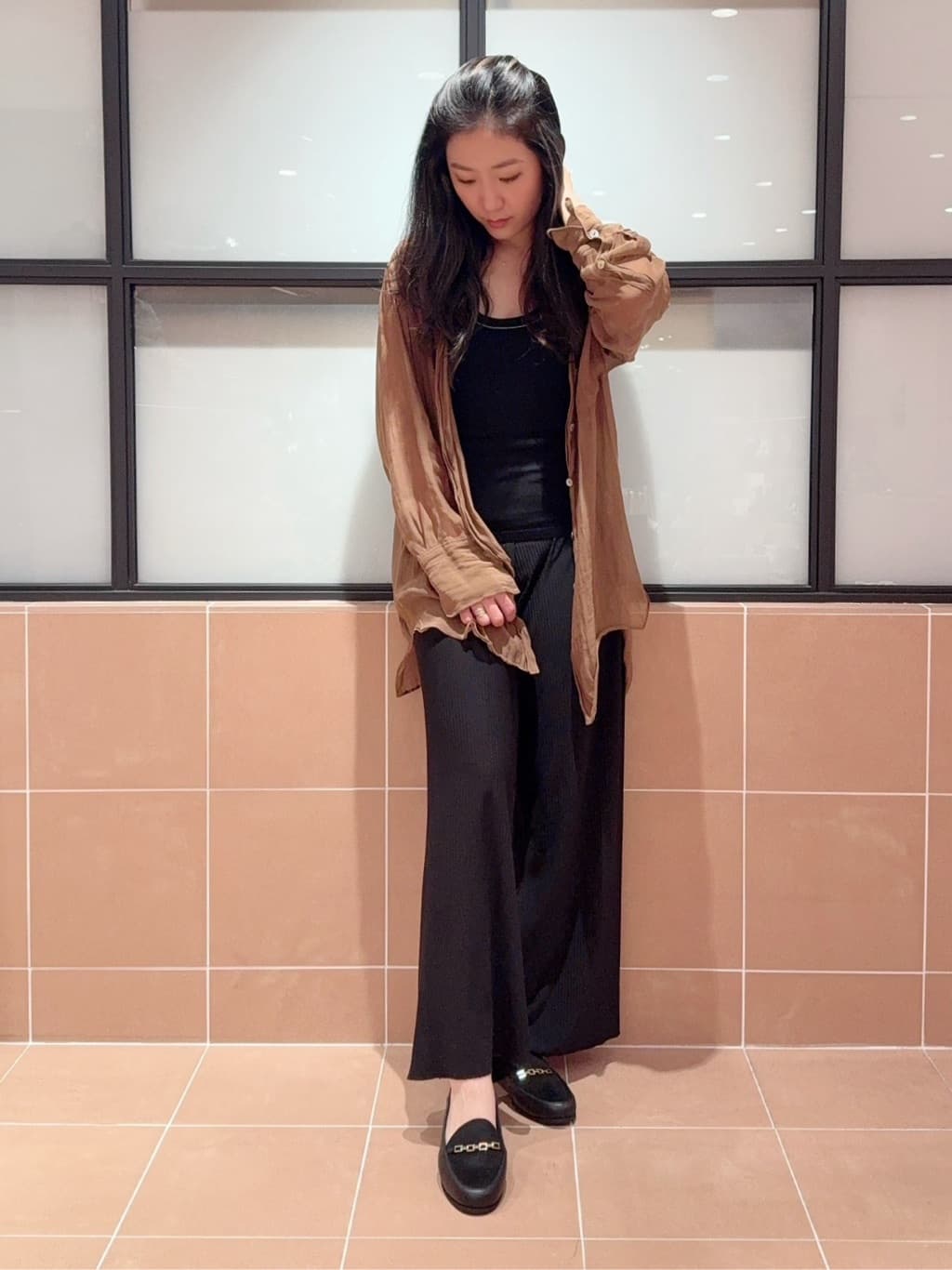 kaoriさんの「ESPERANZA｜【EC先行販売】バブーシュローファー」を使ったコーディネート