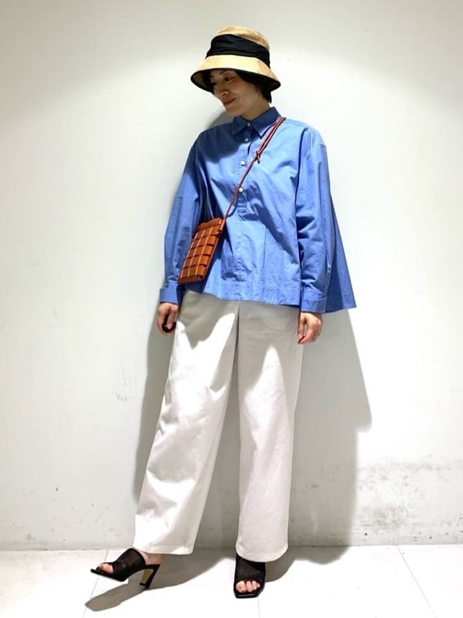 ちーさんの「UNTITLED｜【接触冷感】ドレープリボンHAT」を使ったコーディネート