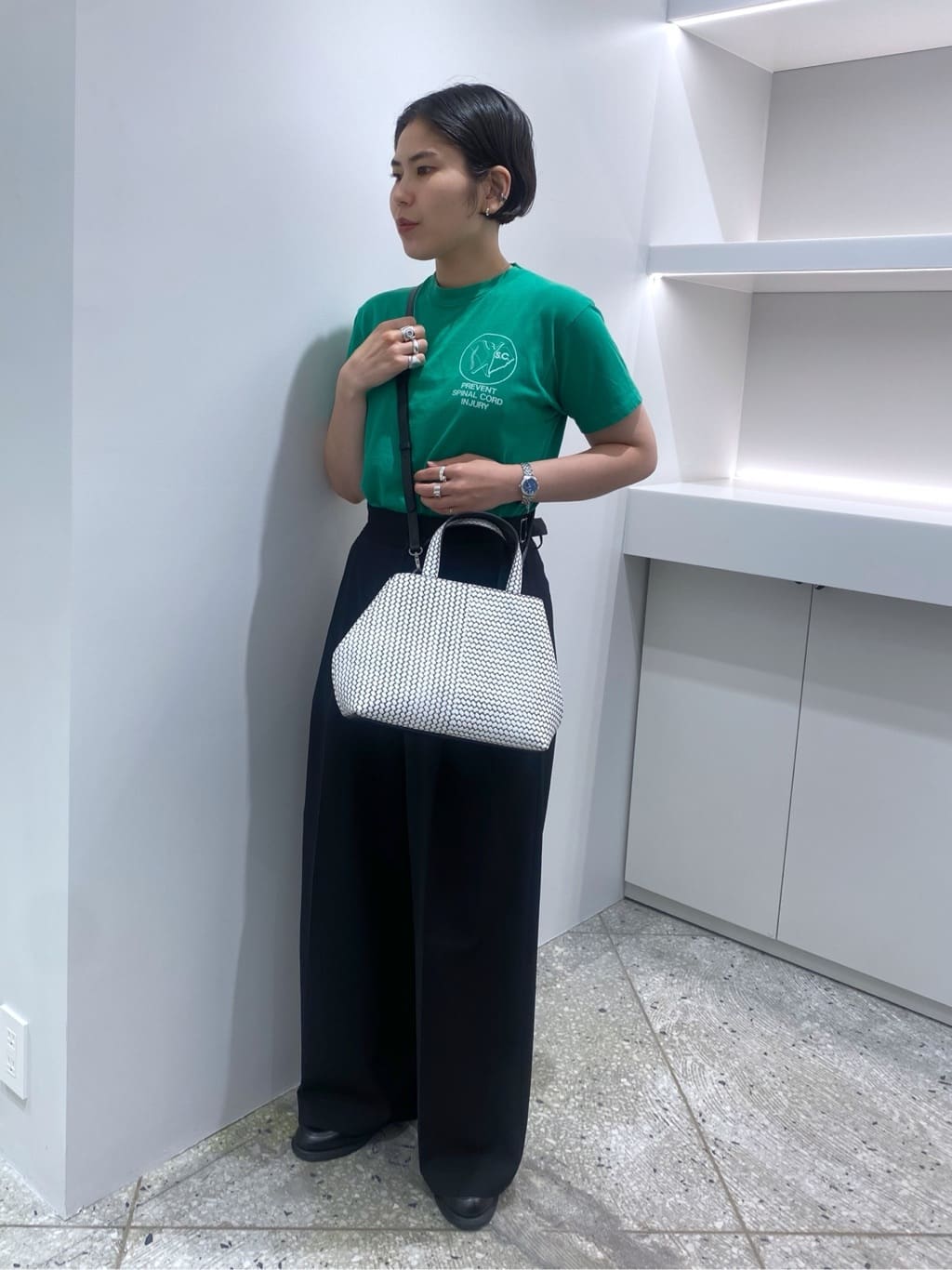 Uさんの「HIROKO HAYASHI｜OTTICA（オッティカ）2wayショルダーバッグ」を使ったコーディネート