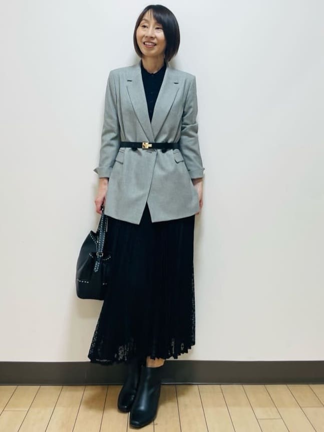 Riiさんの「Reflect｜【透けにくい◎】衿付き七分袖ニット」を使ったコーディネート