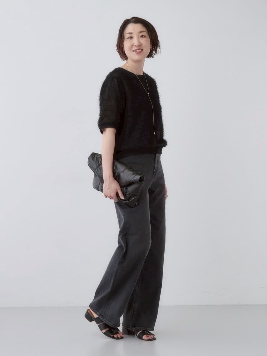 yuriさんの「INDIVI｜ヘアリージャカードトップス」を使ったコーディネート
