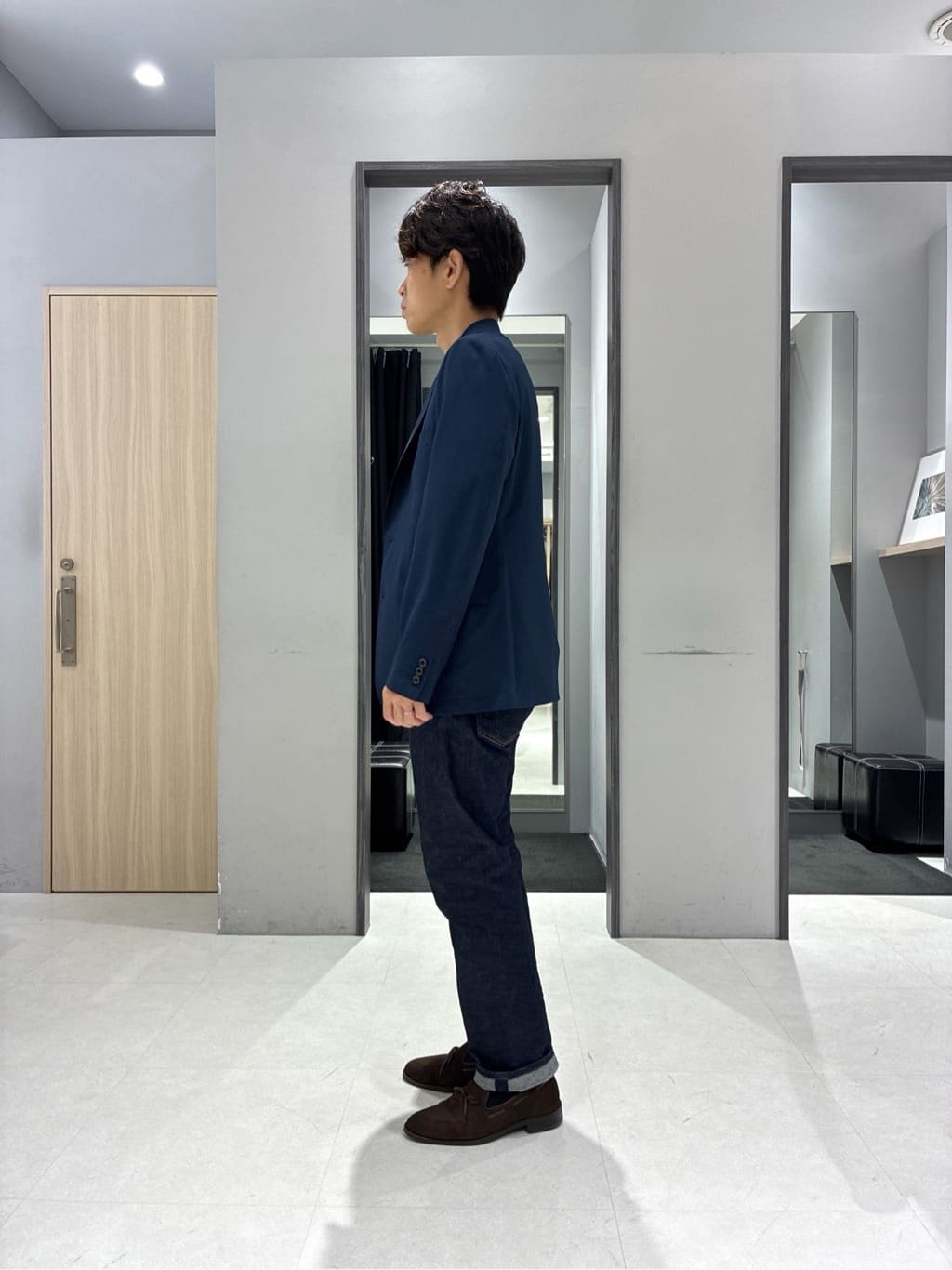 わいずみさんの「TAKEO KIKUCHI｜【COOL CITY WEAR】アーバンクール ジャケット /接触冷感・吸水速乾」を使ったコーディネート