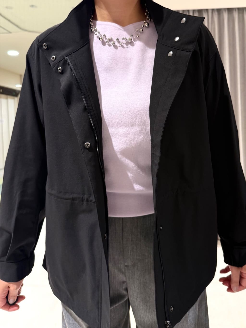 Satさんの「COUP DE CHANCE｜【すっきりシルエット】ワイドクロップドパンツ」を使ったコーディネート