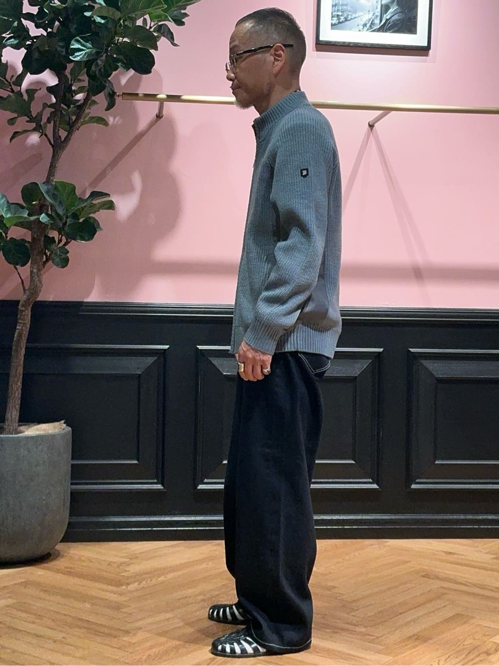 torigoeさんの「DRESSTERIOR｜ミリタリーニットジャケット」を使ったコーディネート