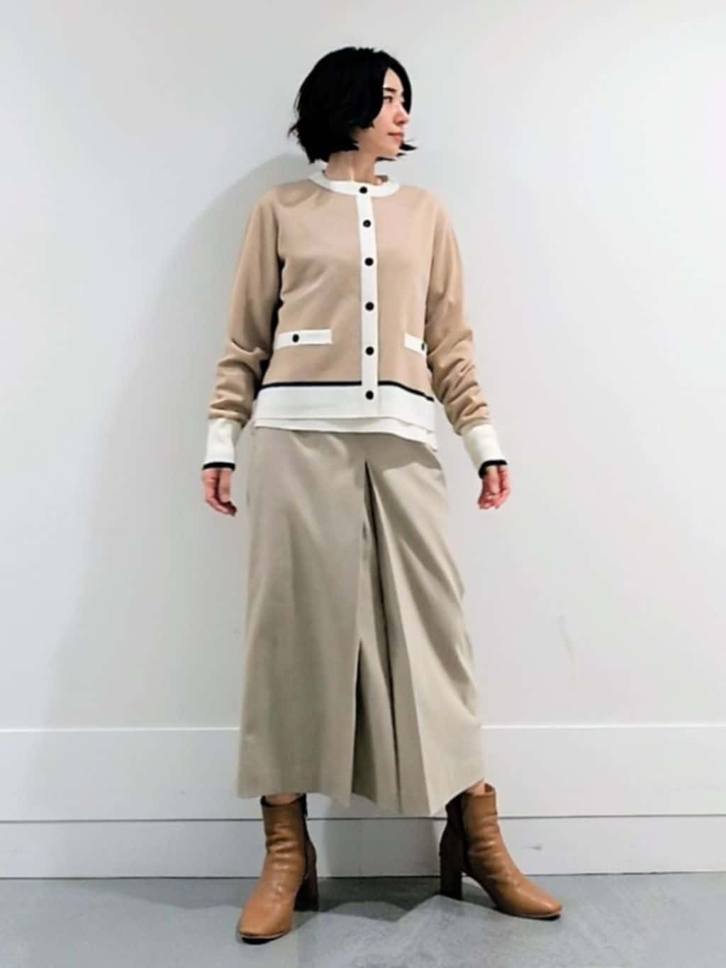 ミズタさんの「UNTITLED｜【アンサンブル可/洗える】ウールミラノリブニット」を使ったコーディネート