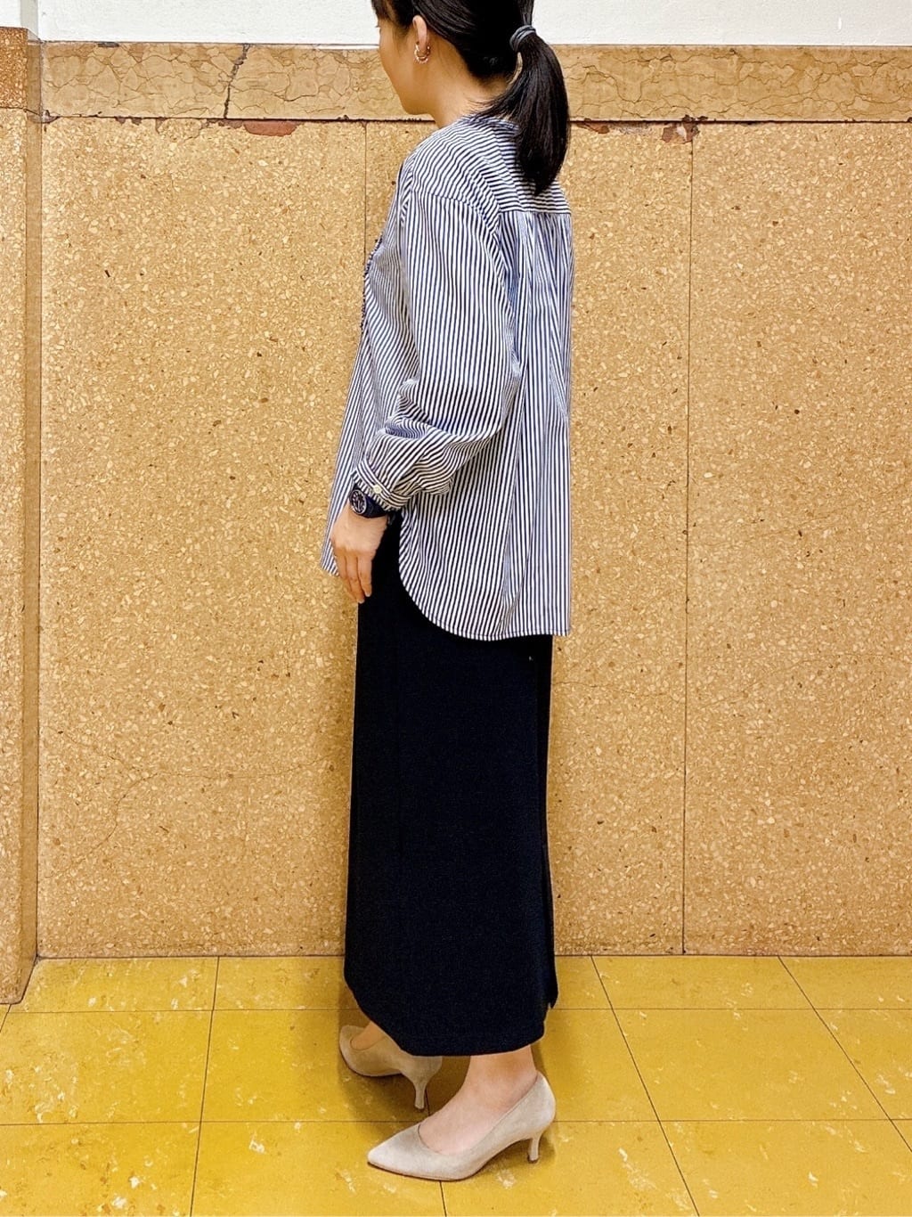 hattoriさんの「INDIVI｜【洗える】胸元タックフリル長袖ブラウス」を使ったコーディネート