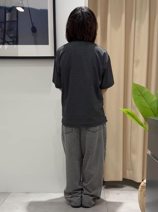 はさんの「THE SHOP TK｜パーフェクテックリンクス半袖Tシャツ 【接触冷感／吸水速乾／UVカット／洗濯機OK】」を使ったコーディネート