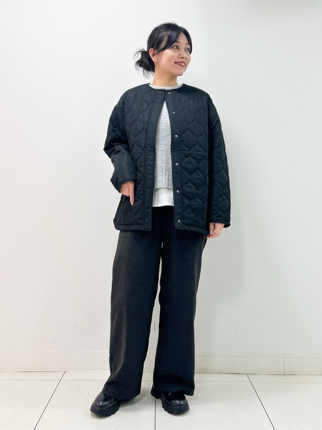 Kaiさんの「Dessin｜【洗える】クルーネックワイドニット」を使ったコーディネート