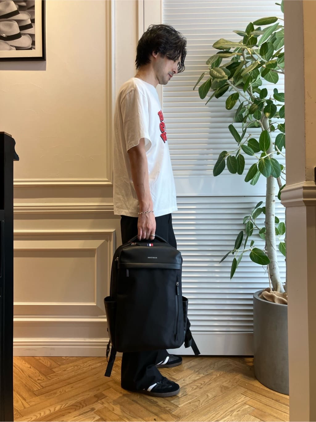 junyaさんの「DRESSTERIOR｜【荷重軽減】サスペンション バックパック」を使ったコーディネート
