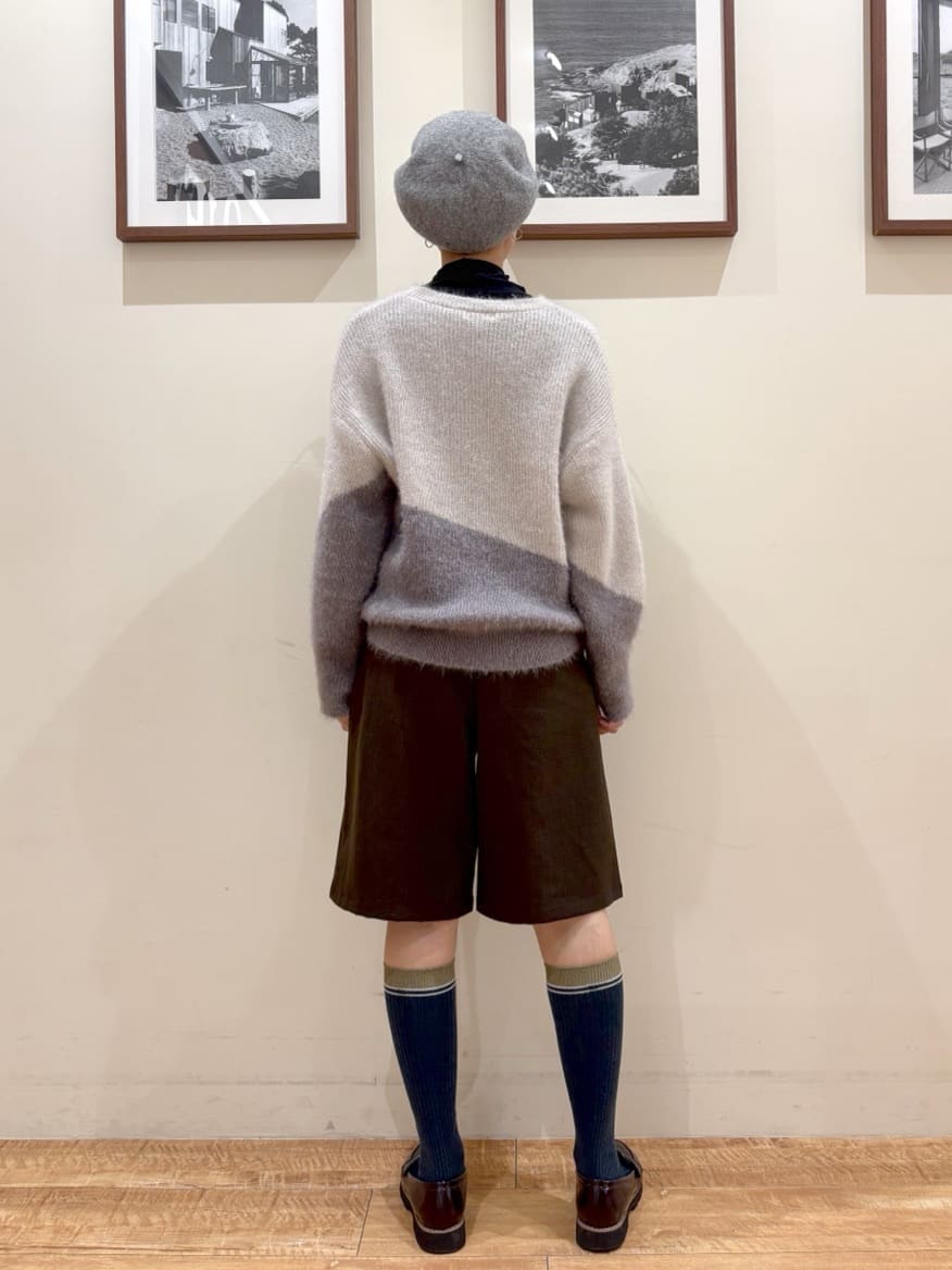 Ayumiさんの「SHOO･LA･RUE｜【セットアップ可】チェック柄タックハーフパンツ」を使ったコーディネート