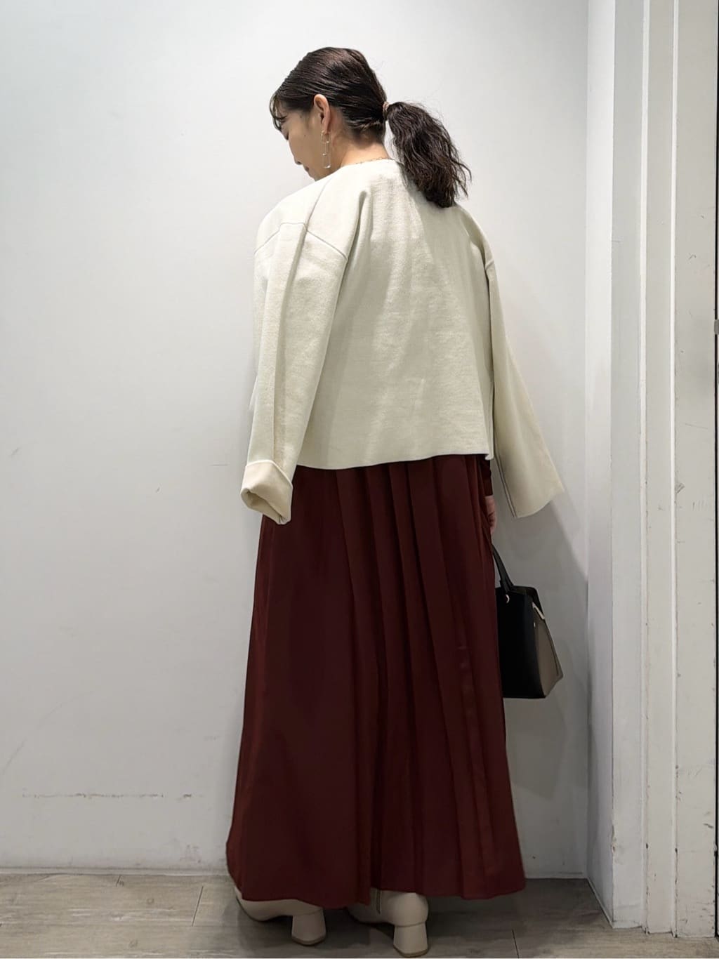 sumicaさんの「OPAQUE.CLIP｜バックプリーツワンピース【洗濯機OK】」を使ったコーディネート