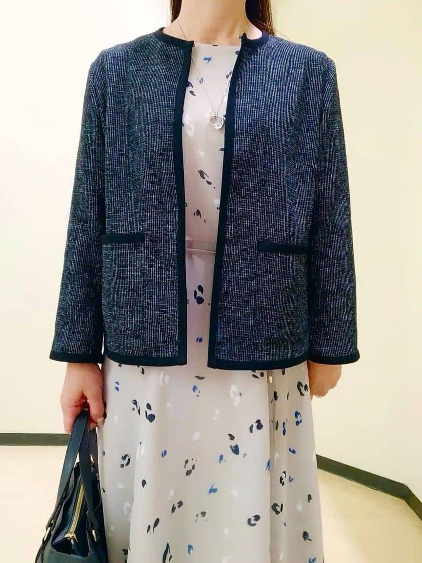 花さんの「Reflect｜【軽い着心地】メッシュツイードジャケット」を使ったコーディネート