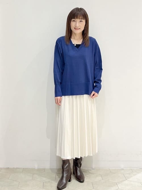 yukariさんの「OPAQUE.CLIP｜リブキャミソール【洗濯機洗い可】」を使ったコーディネート