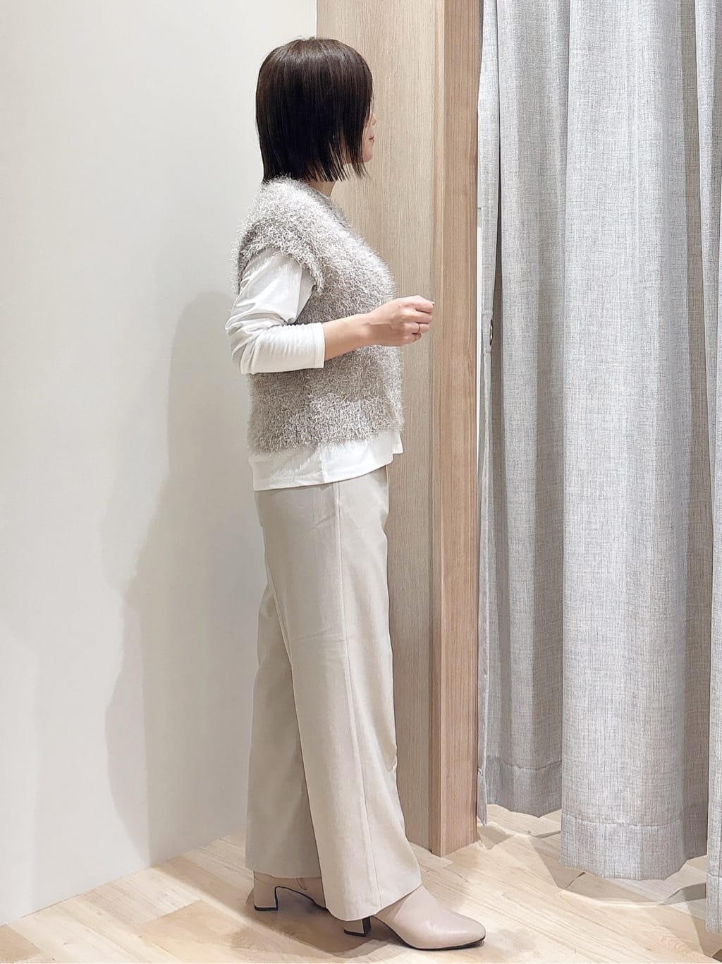 MIYUさんの「grove｜ボーダーアソートベーシックロンT」を使ったコーディネート