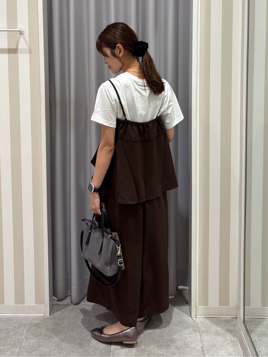 Rikaさんの「SHOO･LA･RUE｜【S-LL/ひんやり/UV】選べる6柄でそれぞれ欲しくなる プリントTシャツ」を使ったコーディネート