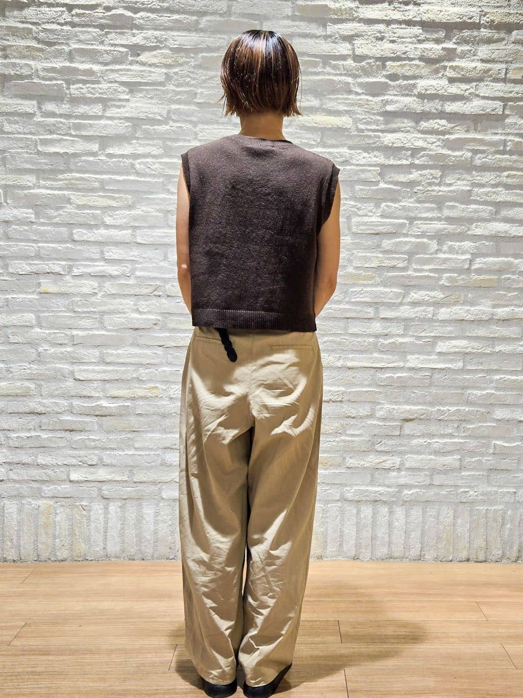 yoshimiさんの「OPAQUE.CLIP｜ダブルポケットニット【洗濯機洗い可】」を使ったコーディネート