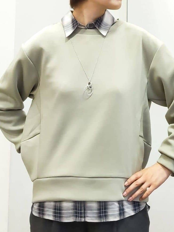 やまちゃんさんの「grove｜ダンボールコクーンシルエットプルオーバー」を使ったコーディネート