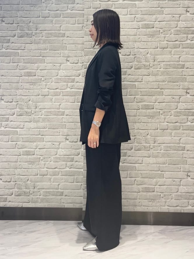 Mikoさんの「INDIVI｜【軽く羽織れる！】ダブルジャケット」を使ったコーディネート