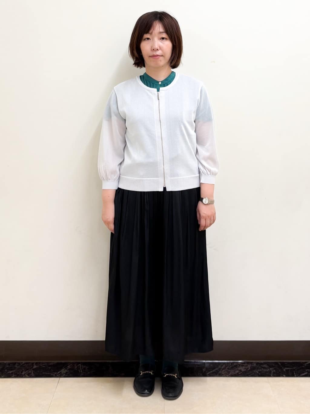ミヨさんの「Reflect｜【ウエストゴム仕様／長く着られる◎】スカーチョパンツ」を使ったコーディネート