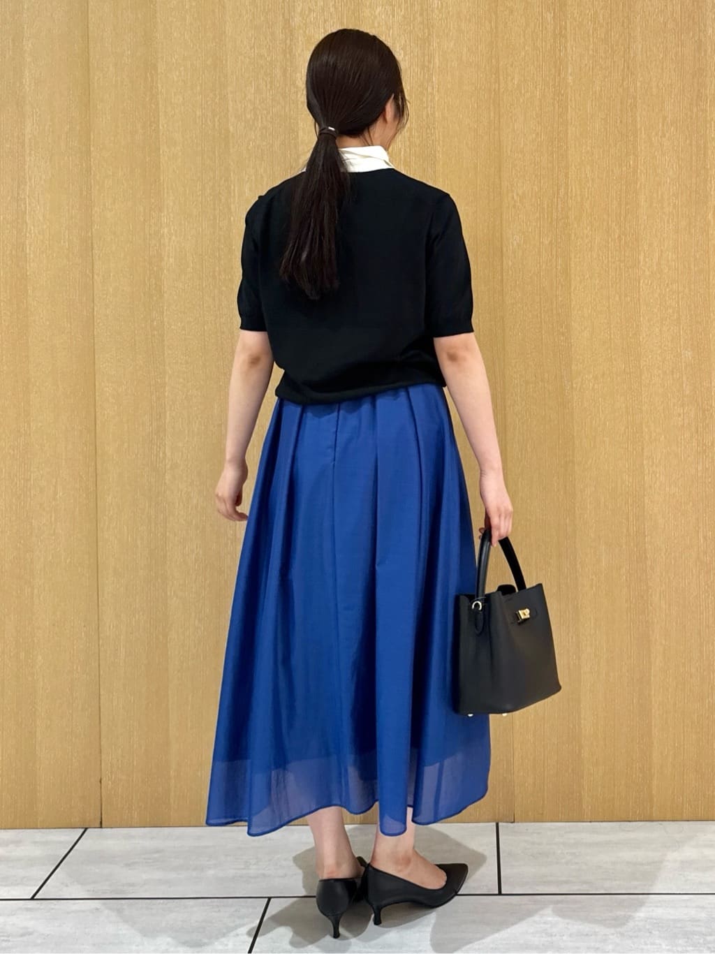 nanaさんの「UNTITLED｜【トレンド/きれいめ】5分袖ポロニット」を使ったコーディネート