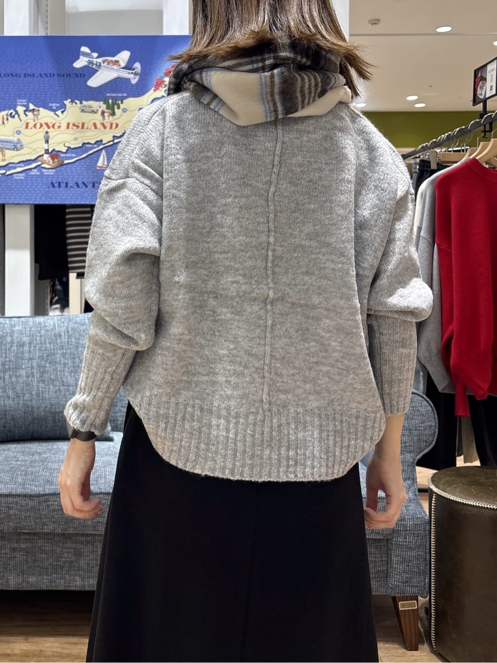 risaさんの「Dessin｜【洗える】クルーネックワイドニット」を使ったコーディネート