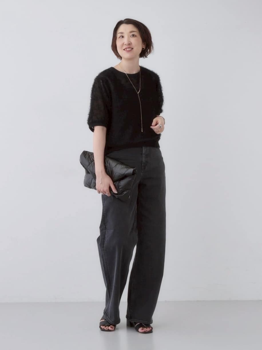 yuriさんの「INDIVI｜ヘアリージャカードトップス」を使ったコーディネート