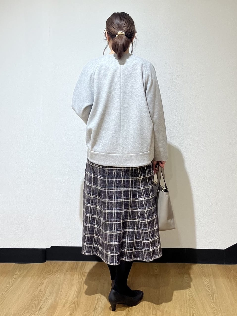 ayaさんの「Reflect｜【ゆったりシルエット】ジャージメルトンコクーンジャケット」を使ったコーディネート