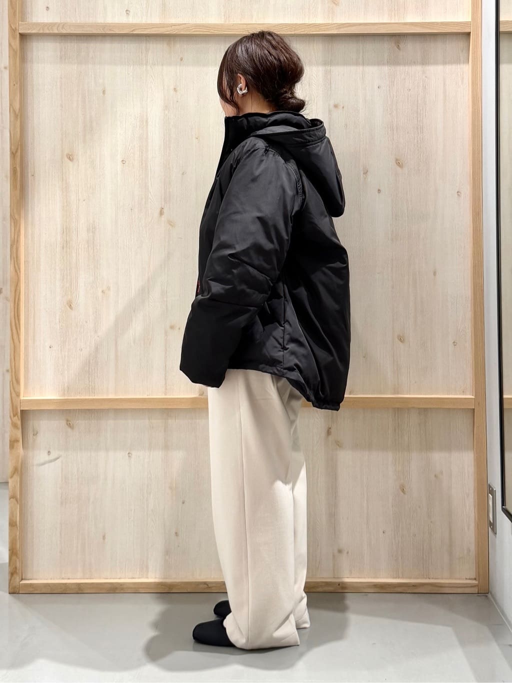 nanaさんの「THE SHOP TK｜【ぎゅっとされているような暖かさ】撥水中綿ブルゾン」を使ったコーディネート