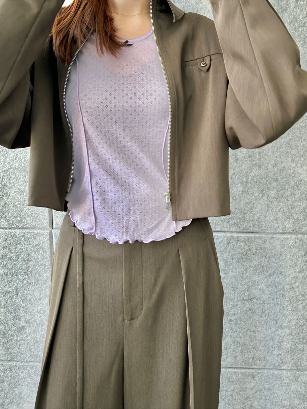 harunaさんの「CODE A｜urban tailor short blouson」を使ったコーディネート