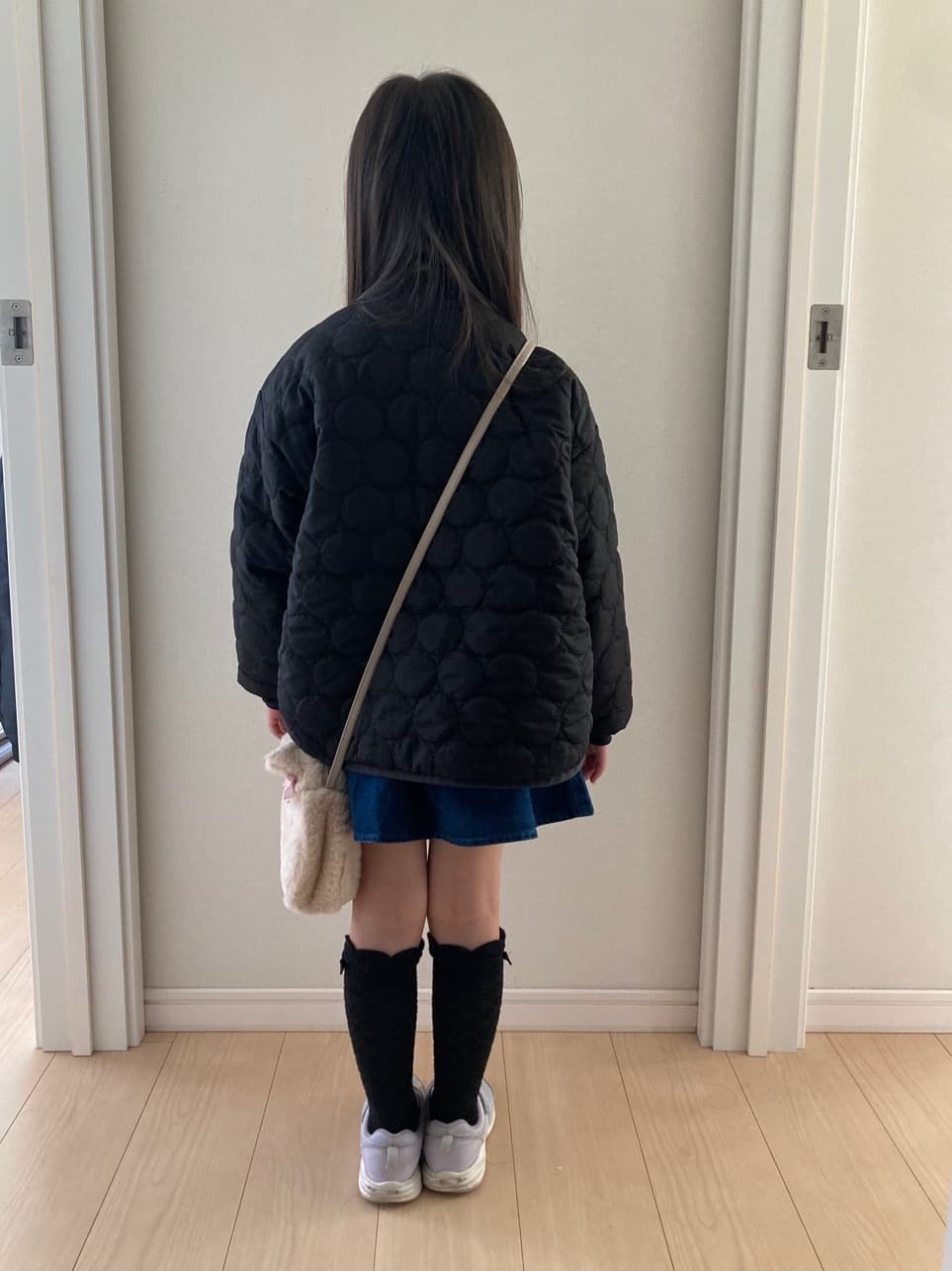 𝐂𝐡𝐢𝐢 &hearts;(ちー)さんの「SHOO･LA･RUE｜【100-150cm/撥水】キルト&times;ファーリバーシブルブルゾン」を使ったコーディネート
