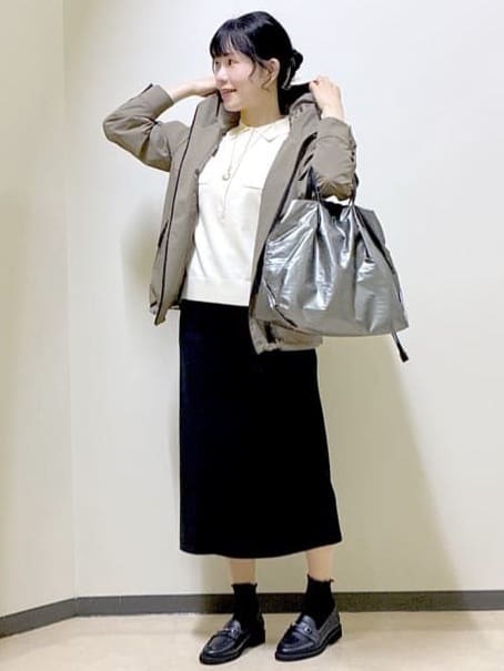  beni_gingerさんの「Reflect｜【透けにくい◎】衿付き七分袖ニット」を使ったコーディネート
