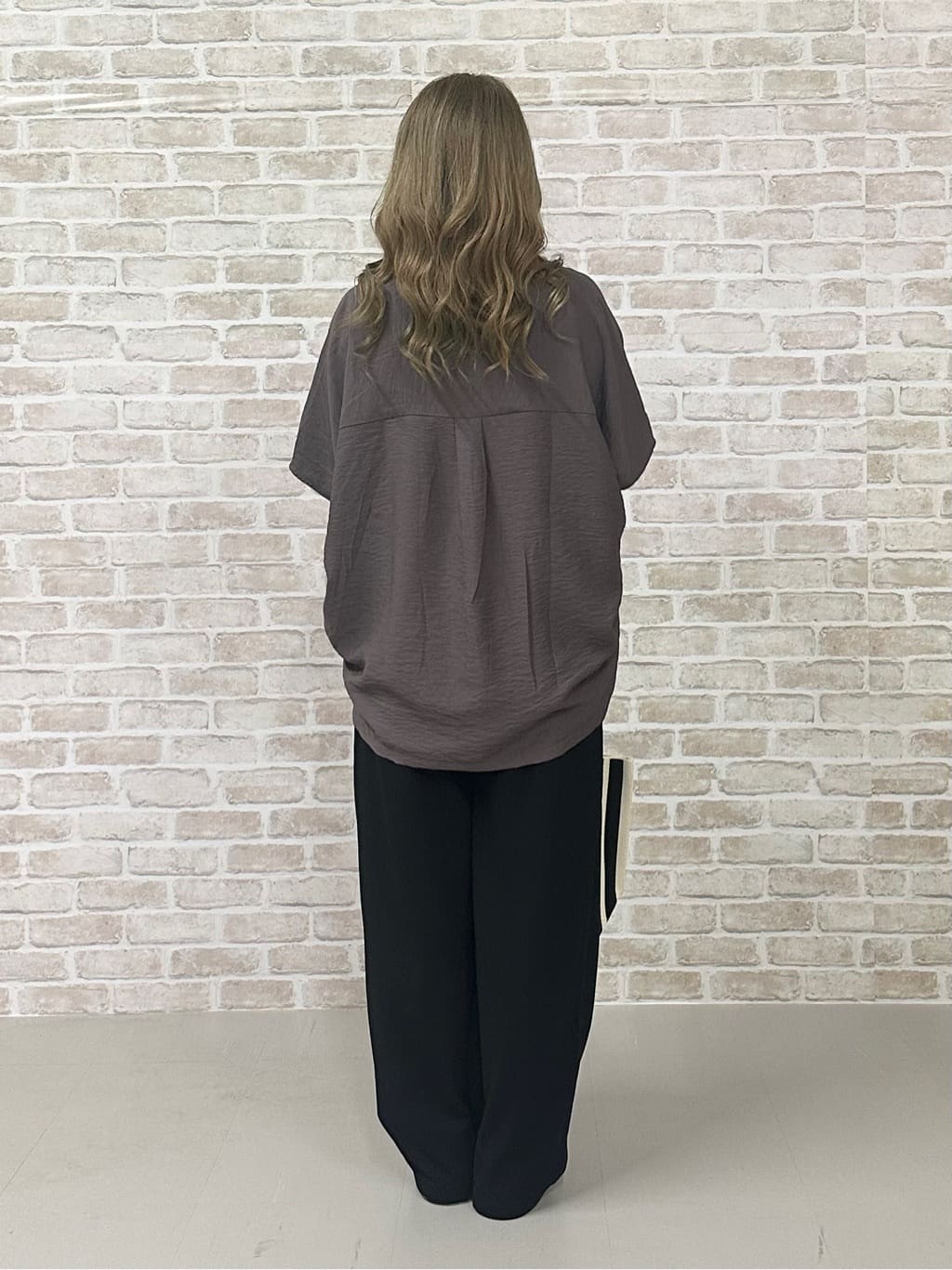 Keiさんの「SHOO･LA･RUE｜【洗える/S-LL/5分袖】1枚でも羽織としても。さらさらドレープシャツ」を使ったコーディネート