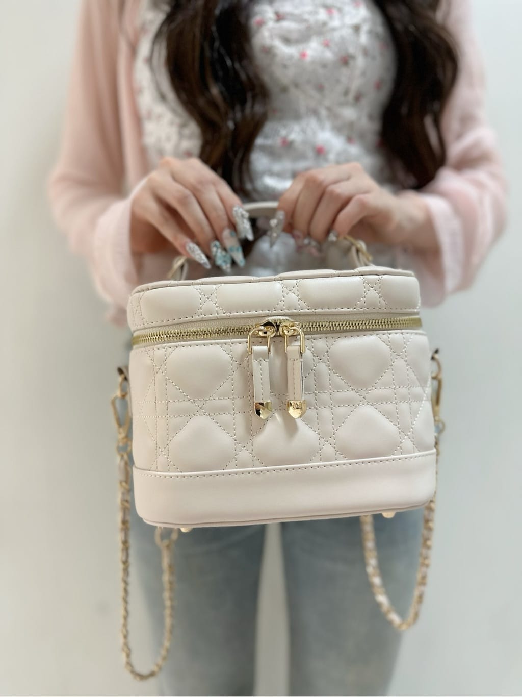 ayakaさんの「ESPERANZA｜キルティングバニティ3WAYショルダー」を使ったコーディネート