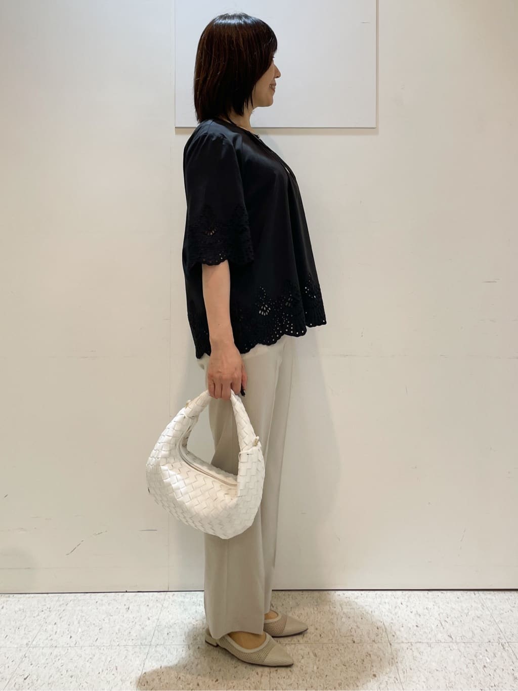 めいさんの「Reflect｜【マシンウォッシュ可】リネンライクフレアパンツ」を使ったコーディネート