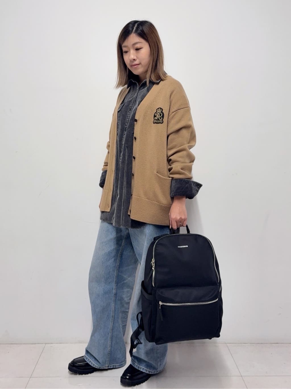 Nishijimaさんの「DRESSTERIOR｜レタードニットカーディガン」を使ったコーディネート