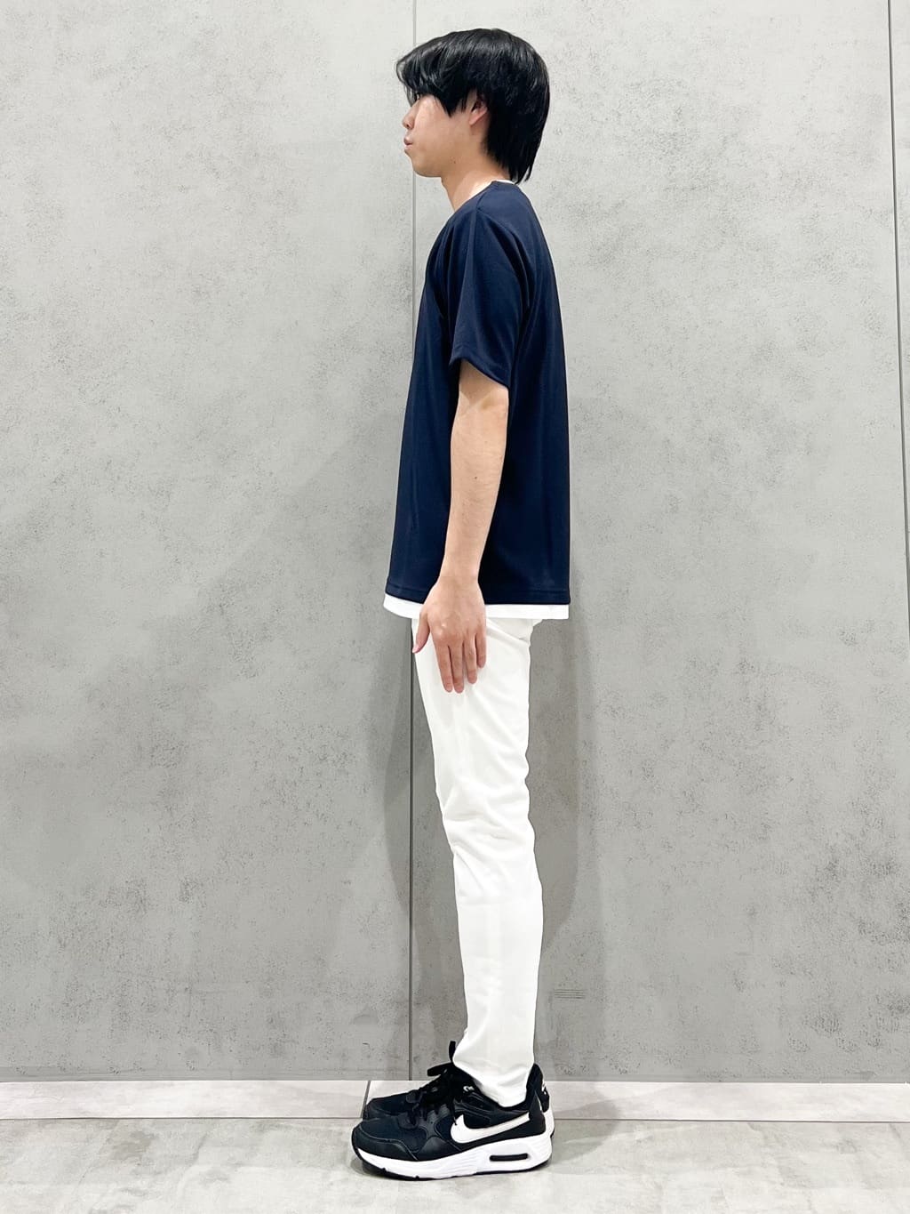 SHI-MAさんの「THE SHOP TK｜ツイルキーネック 半袖Tシャツ 接触冷感/洗濯機OK」を使ったコーディネート