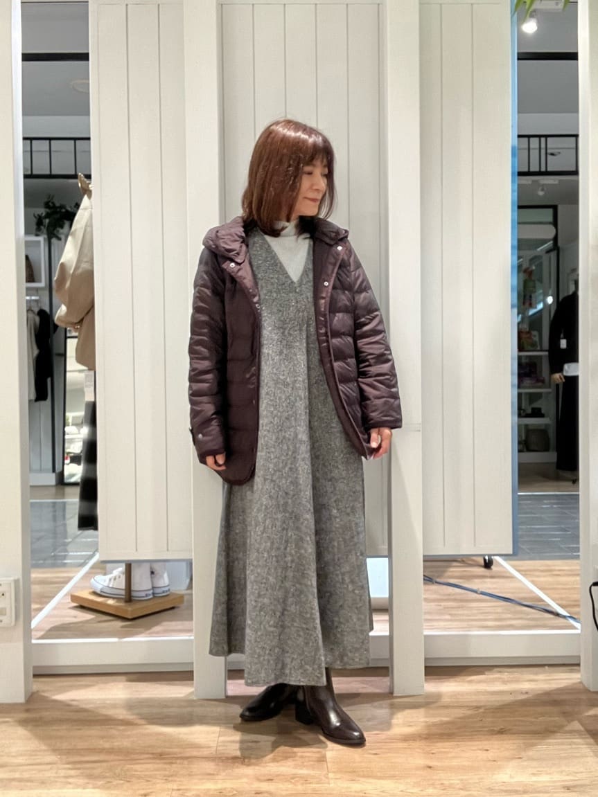 Fujitaさんの「Dessin｜【撥水・2WAY】ミュラーダウンコートミドル丈」を使ったコーディネート