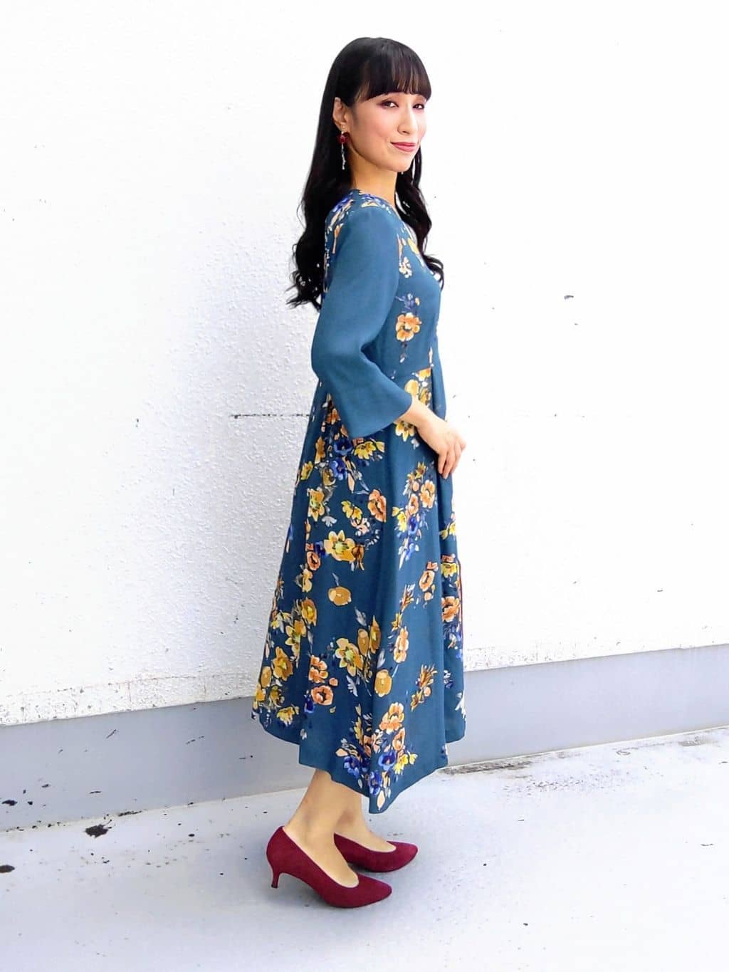 keinaさんの「SunaUna｜【手洗い可】花柄パネルワンピース」を使ったコーディネート