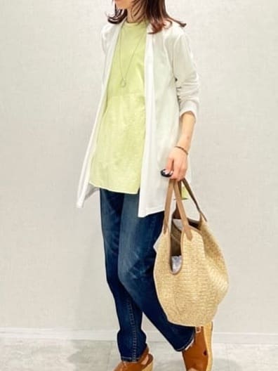 Miwaさんの「UNTITLED｜【Healthy DENIM&times;UNTITLED】別注 R Mrytle（リマートル）テーパードデニム」を使ったコーディネート